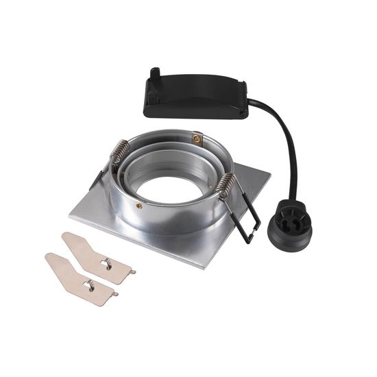 SLV 1007379 NEW TRIA 75, Deckeneinbauleuchte, quadratisch GU10, aluminium