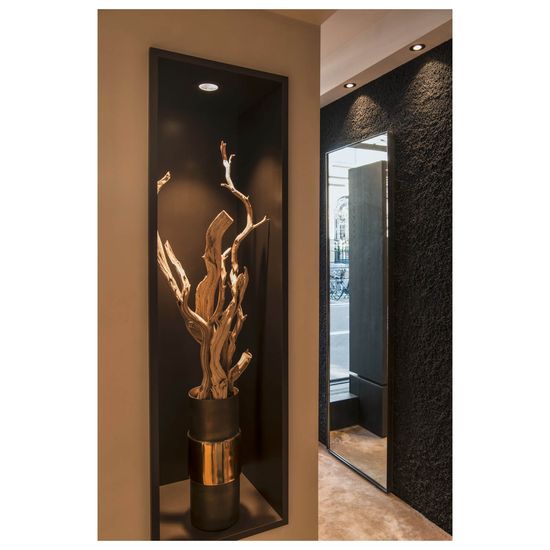 SLV 1007390 NEW TRIA 68, LED Deckeneinbauleuchte, 3000K, 38° rund schwarz