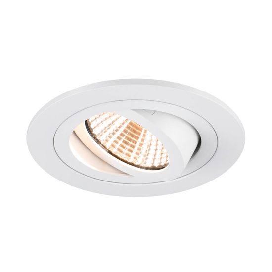 SLV 1007401 NEW TRIA 75, LED Deckeneinbauleuchte, 2700K, 38° rund weiß