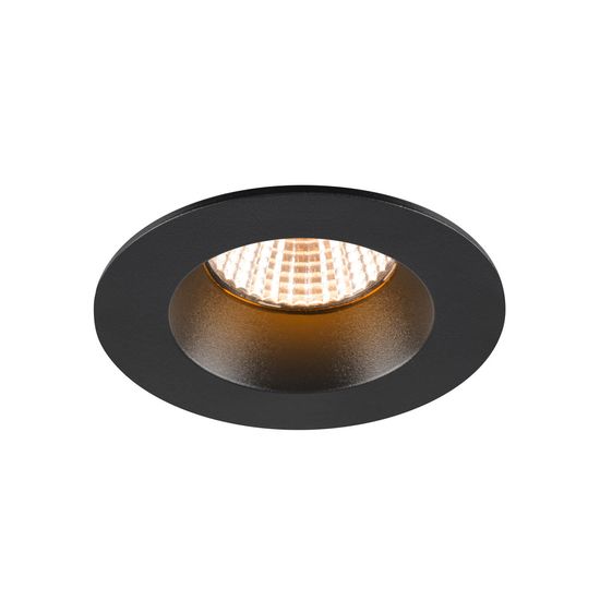 SLV 1007406 NEW TRIA 68, LED Deckeneinbauleuchte, 2700K, 38°, IP20/IP65 rund schwarz