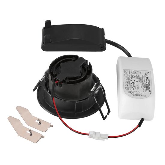 SLV 1007424 NEW TRIA 68, LED Deckeneinbauleuchte, 1800-3000K, 38° rund schwarz