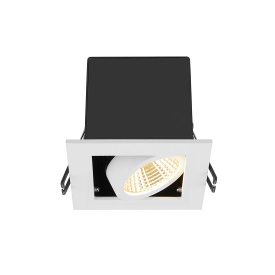 SLV 1007552 KADUX, LED Deckeneinbauleuchte, single, 3000K, 38°, quadratisch, weiß