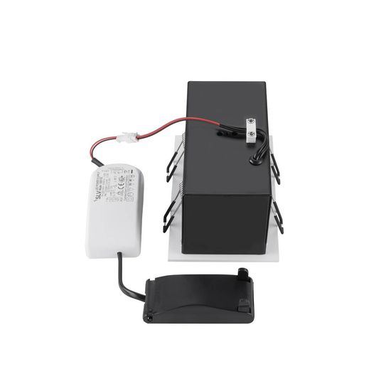 SLV 1007560 KADUX, LED Deckeneinbauleuchte, double, 3000K, 38°, quadratisch, weiß