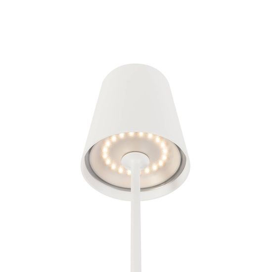 SLV 1007692 VINOLINA TWO, LED Akku-Tischleuchte IP65, 2200/2700/3000K, TOUCH, weiß