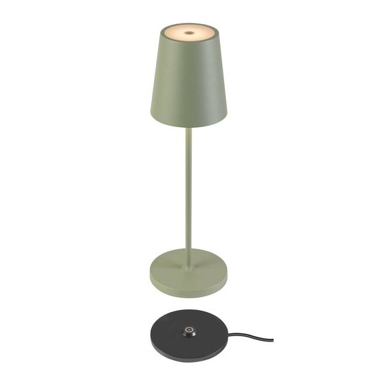 SLV 1007696 VINOLINA TWO, LED Akku-Tischleuchte IP65, 2200/2700/3000K, TOUCH, grün