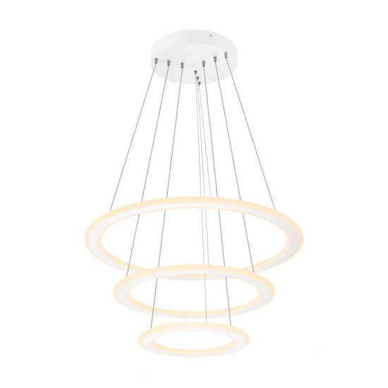 SLV 1007702 ONE FLAT, LED Pendelleuchte, triple, 300cm, 2700/3000K, DALI 2, Touch, weiß
