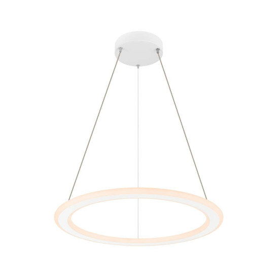 SLV ONE FLAT PD, single, Pendelleuchte, Pendellänge 180cm, 2700/3000K, PHASE, weiß 1007856