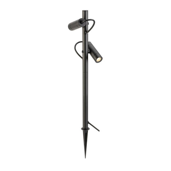 SLV HELIA SLIM Pole, double, LED Outdoor Stehleuchte, schwarz IP65 3000K 1007869