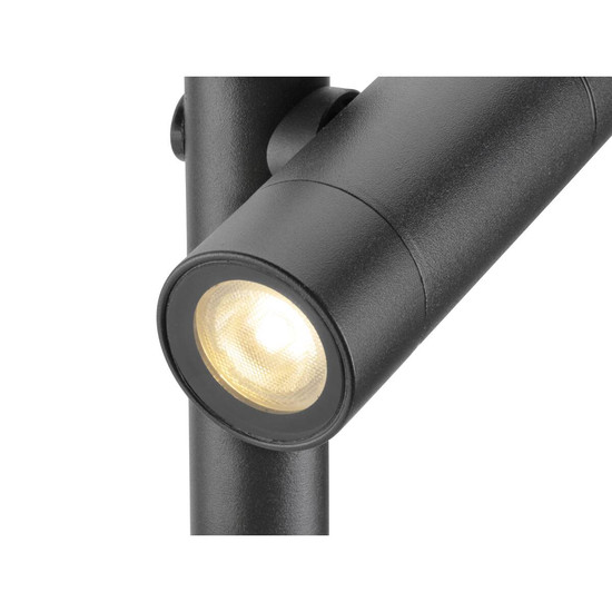 SLV HELIA SLIM Pole, double, LED Outdoor Stehleuchte, schwarz IP65 3000K 1007869