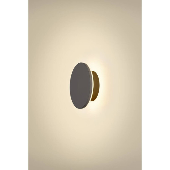 SLV D-RING S, Wandleuchte, PHASE, 2700/3000K, PHASE, IP65, schwarz 1007911