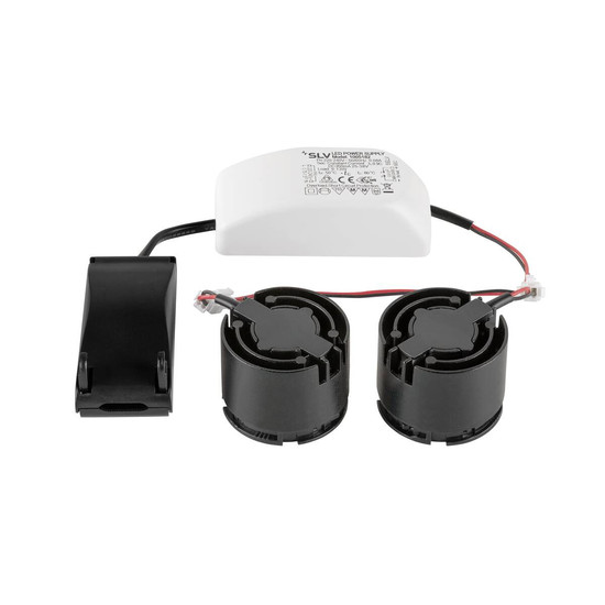 SLV NEW TRIA 155, DOUBLE LED-Modul, 3000K, 38°, PHASE, schwarz 1008006