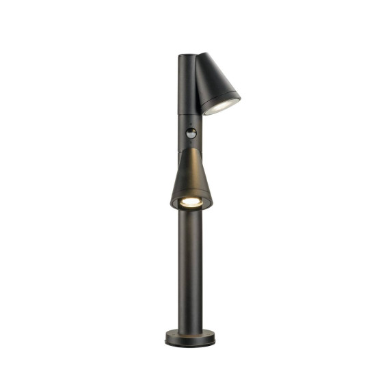 SLV T-TUBE 70 POLE, Outdoor Stehleuchte, 2x max. 10W, GU10, double, Sensor, IP44 1008015