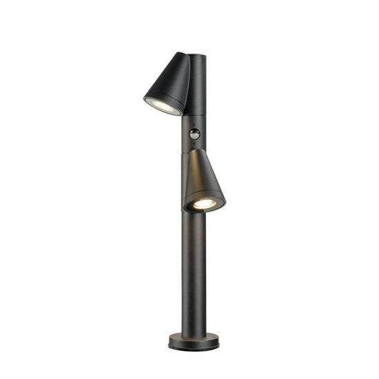 SLV T-TUBE 70 POLE, Outdoor Stehleuchte, 2x max. 10W, GU10, double, Sensor, IP44 1008015