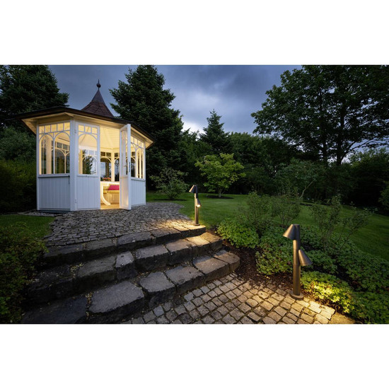 SLV T-TUBE 70 POLE, Outdoor Stehleuchte, 2x max. 10W, GU10, double, Sensor, IP65 1008017