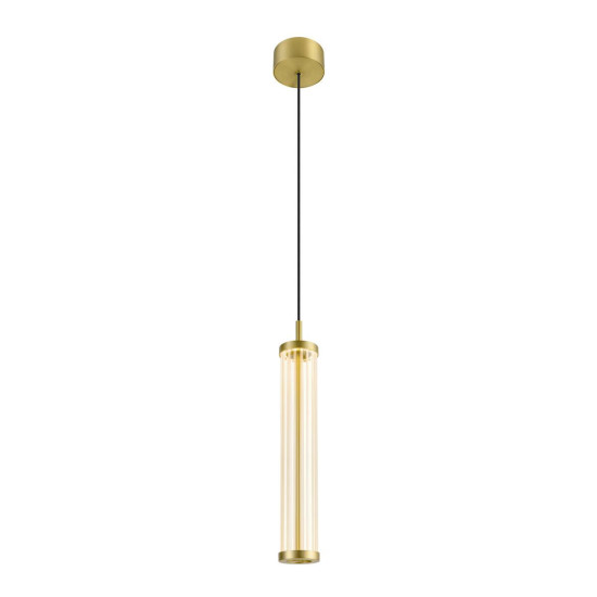 SLV QUIMERA, Pendelleuchte, Pendellänge 150cm, 2700/3000K, PHASE, gebürstet messing 1008033