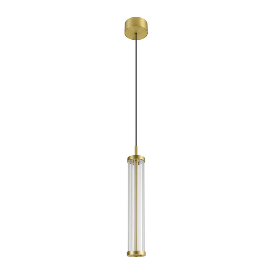 SLV QUIMERA, Pendelleuchte, Pendellänge 150cm, 2700/3000K, PHASE, gebürstet messing 1008033