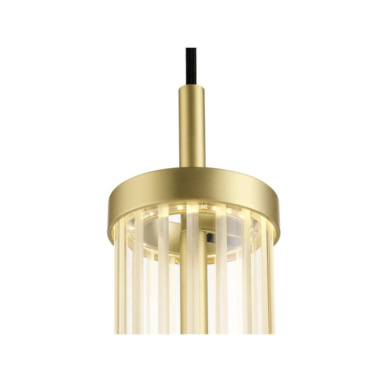 SLV QUIMERA, Pendelleuchte, Pendellänge 150cm, 2700/3000K, PHASE, gebürstet messing 1008033