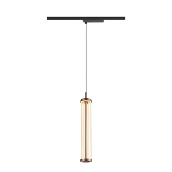 SLV QUIMERA, 1 Pendelleuchte, Pendellänge 150cm, 2700K, PHASE, dunkel kupfer 1008043