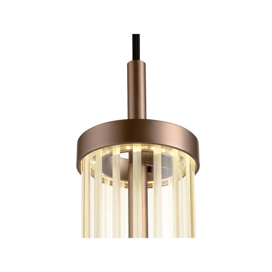 SLV QUIMERA, 1 Pendelleuchte, Pendellänge 150cm, 2700K, PHASE, dunkel kupfer 1008043