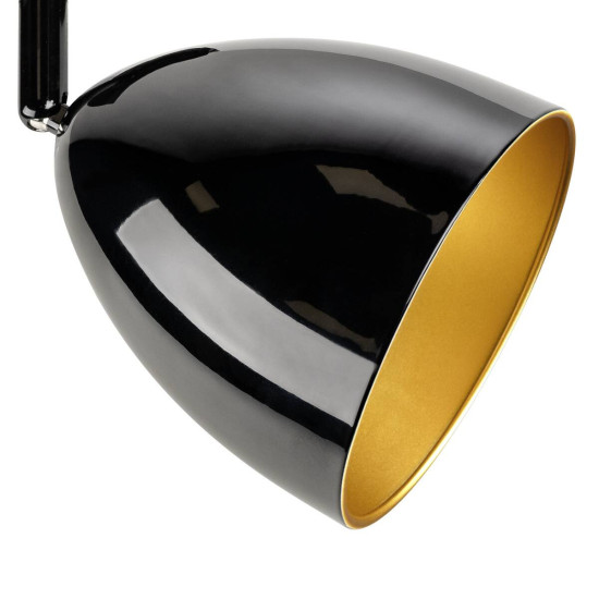 SLV PARA CONE 14, 1 Phasen System Leuchte, GU10, schwarz/gold 1008052
