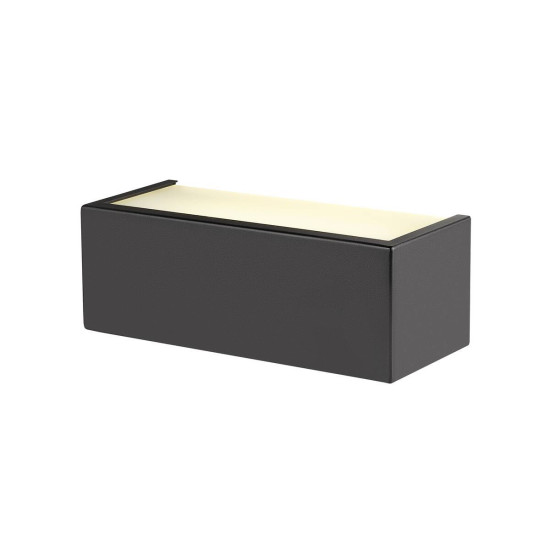 SLV CHROMBO, Wandaufbauleuchte, quadratisch, 3000K, 8 W, PHASE, 120°, schwarz 1008071