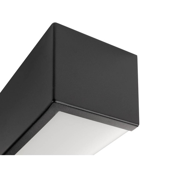 SLV CHROMBO, Wandaufbauleuchte, quadratisch, 3000K, 8 W, PHASE, 120°, schwarz 1008071