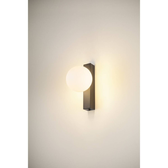 SLV SUN, Wandaufbauleuchte, eckig, 1x max. 40W, LED-Leuchtmittel, G9, PHASE, schwarz 1008123