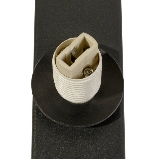 SLV SUN, Wandaufbauleuchte, rund, 1x max. 40W, LED-Leuchtmittel, G9, PHASE, schwarz 1008124