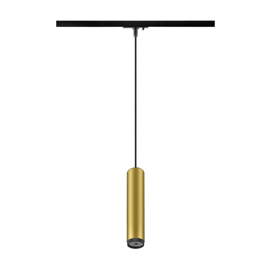SLV GRIP! L, 1 Pendelleuchte, GU10, Pendellänge 200cm, 1x max. 6W, gold / schwarz 1008473