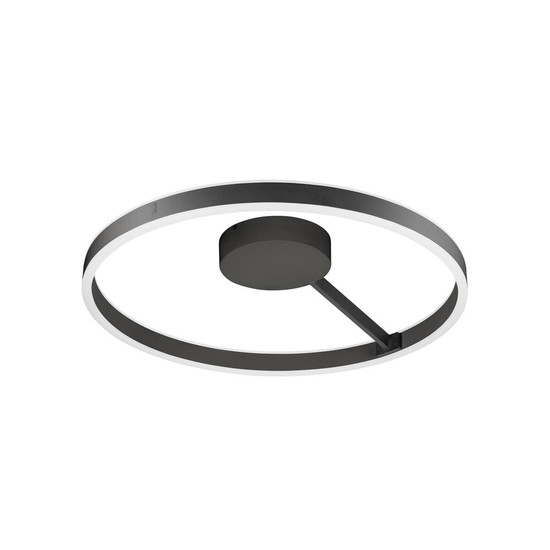 SLV ONE, Wand- und Deckenaufbauleuchte, rund, 2700/3000K, 23W, PHASE, 130°, schwarz 1008550