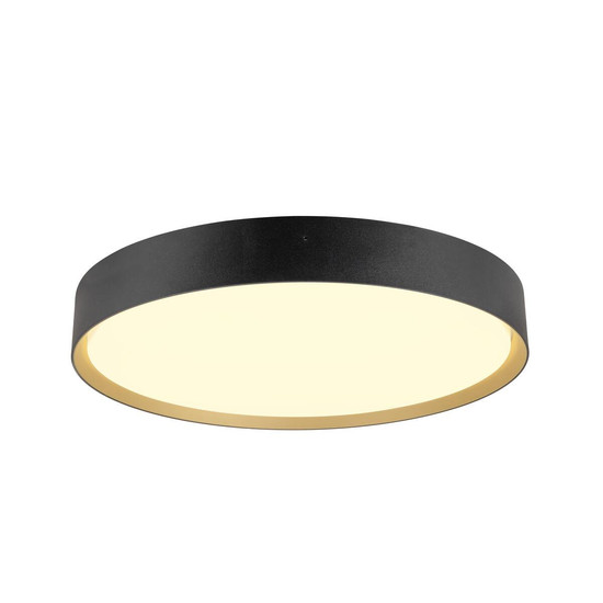 SLV DECONA 42, Wand- und Deckenaufbauleuchte, rund, 2700/3000K, 23W, PHASE, schwarz / gold 1008584