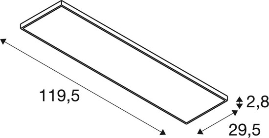 SLV 1008606 PANEL C 1200, 34 W 930/940 UGR