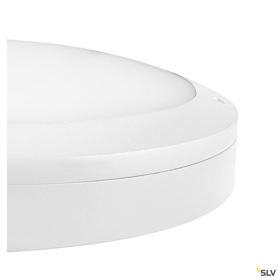 SLV 1008833 OUTDOOR BULKHEAD V 360, 20W 830/840/856 IP65 IK10 weiß
