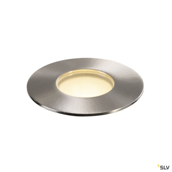 SLV 1008842 TRAIL-LITE® 60, Single, Bodeneinbauleuchte, 3000K, IP67, rund, edelstahl / aluminium