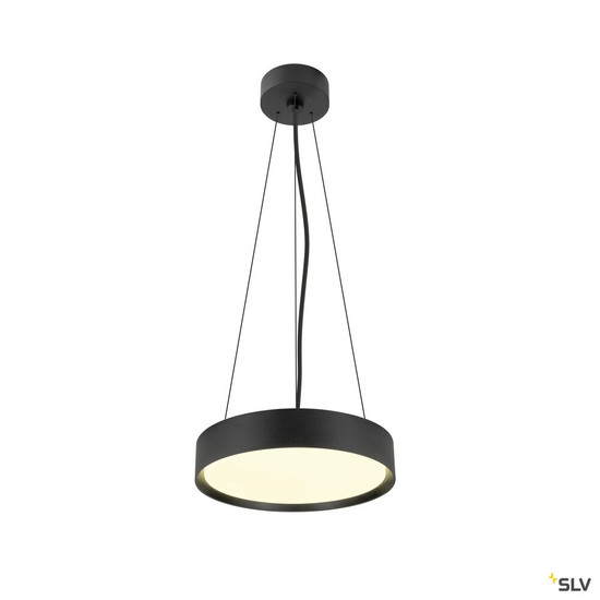 SLV 1008918 DECONA 30, CL, PHASE, Deckenaufbauleuchte, rund, 3000/4000K, 17 W, schwarz