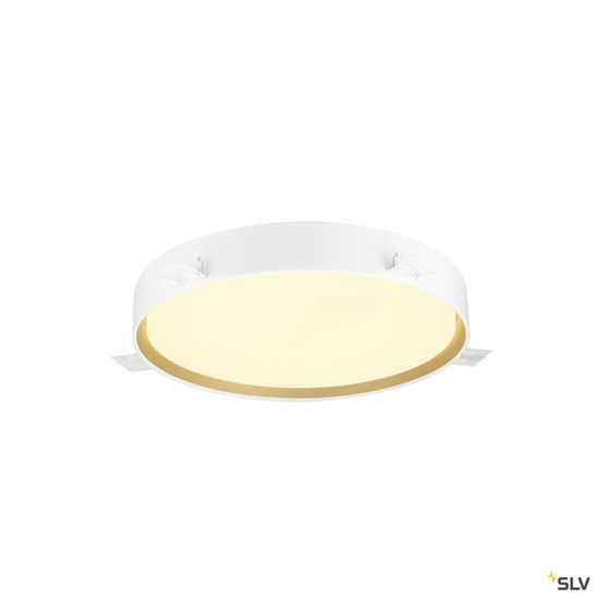 SLV 1008924 DECONA 42, CL, PHASE, Deckenaufbauleuchte, rund, 3000/4000K, 23 W, schwarz / gold