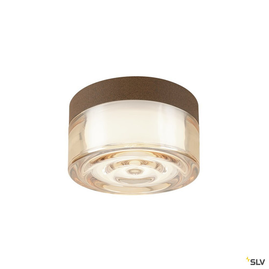 SLV 1008941 CYFT WAVE, Wand- und Deckenaufbauleuchte, 2700/3000/4000 K, 6,5 W, PHASE, schwarz / amber
