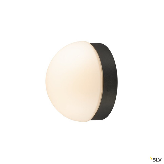 SLV 1008944 CYFT DOME, Wand- und Deckenaufbauleuchte, 2700/3000/4000 K, 6,5 W, PHASE, schwarz / milchig