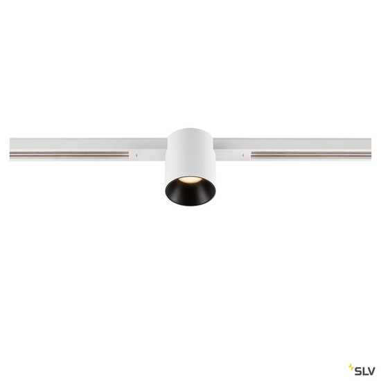 SLV 1008945 FIX-IT!, 48V, DALI, rund, Standard track, Spot, 2700K, 6.6 W, 36°, weiß / schwarz
