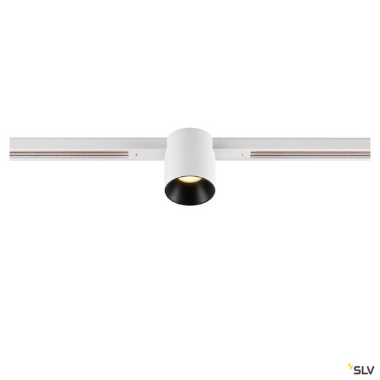 SLV 1008953 FIX-IT!, 48V, DALI, rund, Standard track, Spot, 2000-3000K, 7.4 W, 36°, weiß / schwarz