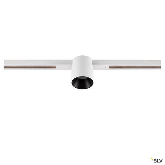 SLV 1008953 FIX-IT!, 48V, DALI, rund, Standard track, Spot, 2000-3000K, 7.4 W, 36°, weiß / schwarz