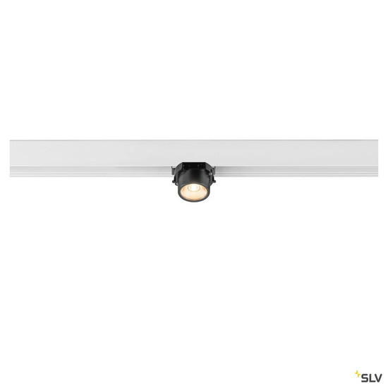 SLV 1008957 FIX-IT!, 48V, DALI, rund, Surface mounted track, Spot, 2700K, 6.6 W, 36°, weiß / schwarz