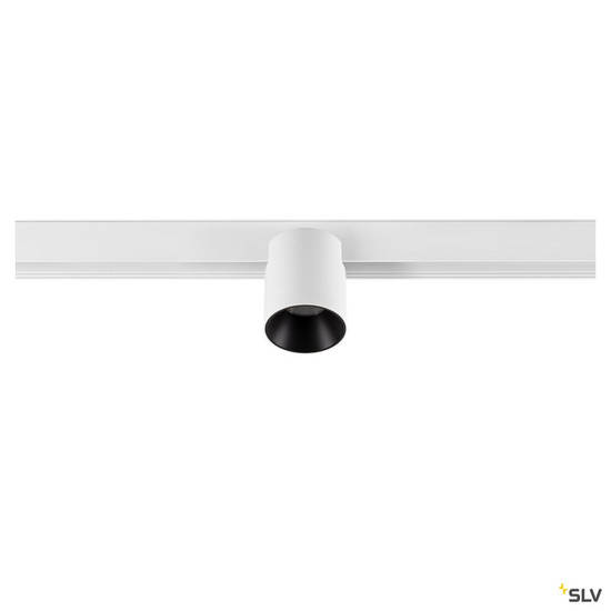 SLV 1008957 FIX-IT!, 48V, DALI, rund, Surface mounted track, Spot, 2700K, 6.6 W, 36°, weiß / schwarz