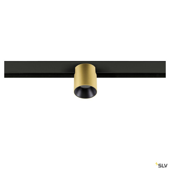 SLV 1008959 FIX-IT!, 48V, DALI, rund, Surface mounted track, Spot, 2700K, 6.6 W, 36°, gold / schwarz