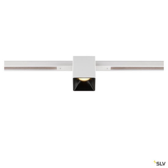SLV 1008973 FIX-IT!, 48V, DALI, eckig, Standard track, Spot, 3000K, 6.6 W, 36°, weiß / schwarz