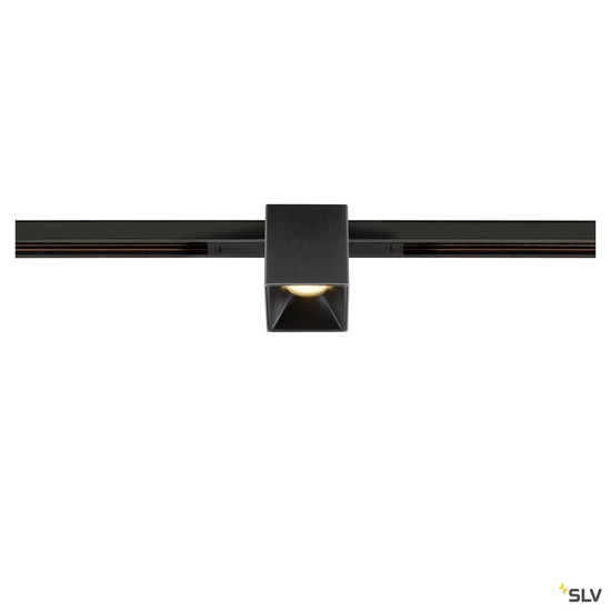 SLV 1008974 FIX-IT!, 48V, DALI, eckig, Standard track, Spot, 3000K, 6.6 W, 36°, schwarz / schwarz