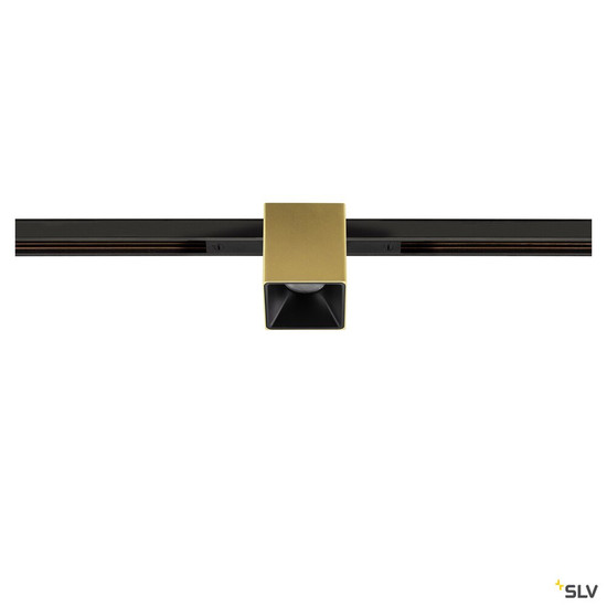 SLV 1008975 FIX-IT!, 48V, DALI, eckig, Standard track, Spot, 3000K, 6.6 W, 36°, gold / schwarz