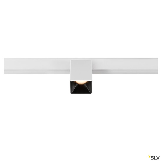SLV 1008989 FIX-IT!, 48V, DALI, eckig, Surface mounted track, Spot, 2000-3000 K, 7.4 W, 36°, weiß / schwarz