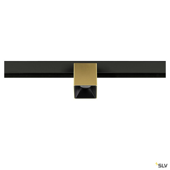 SLV 1008991 FIX-IT!, 48V, DALI, eckig, Surface mounted track, Spot, 2000-3000K, 7.4 W, 36°, gold / schwarz