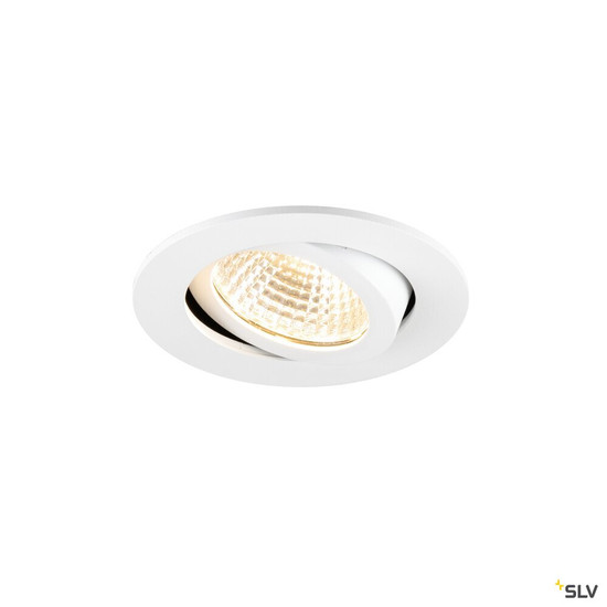 SLV 1009020 NEW TRIA® 68, Deckeneinbauleuchte, PHASE, AIRTIGHT, rund, 2700 K, 7.5 W, weiß